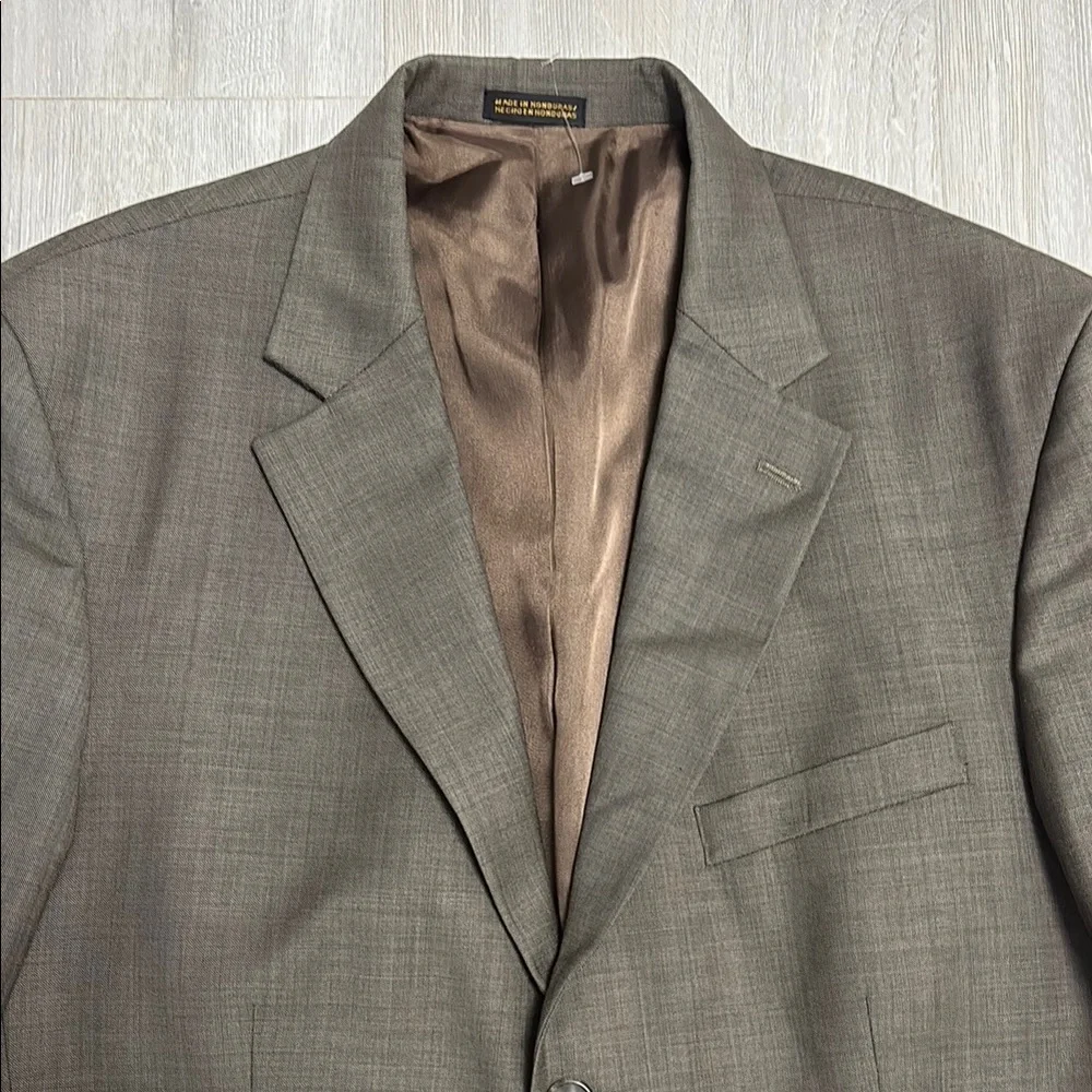 🔥BUNDLESALE 40L Stafford Brown Sport Coat Blazer Jacket with Notched Lapel Wool